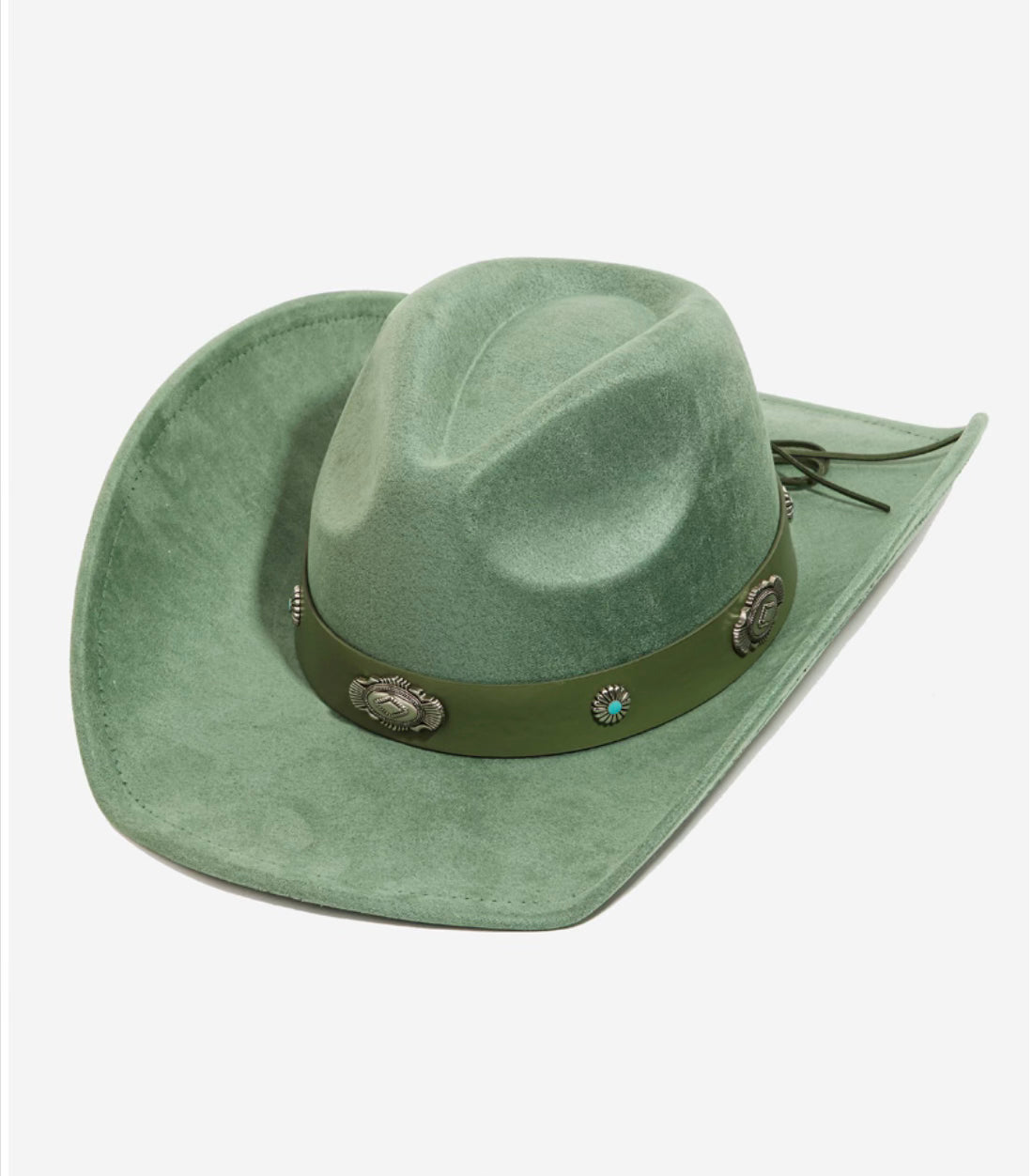 Western Disc Ribbon Strap Cowboy Hat