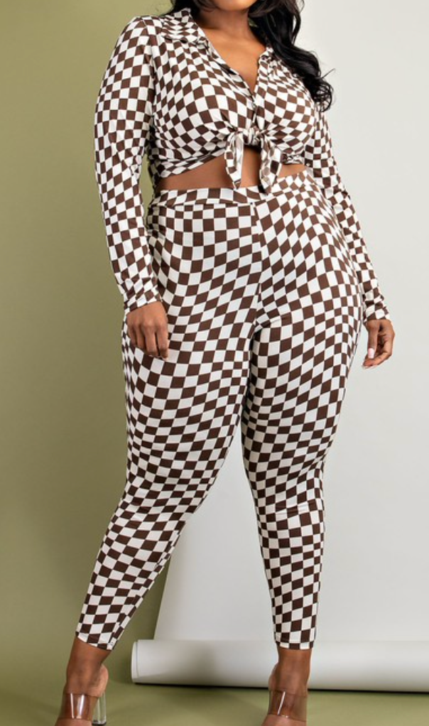 Checkered Lounge Set