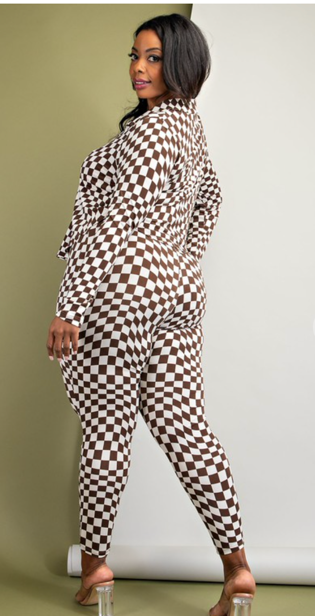 Checkered Lounge Set