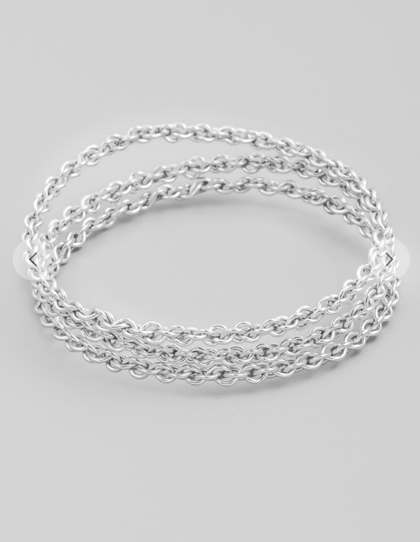 Chain Bangle Set