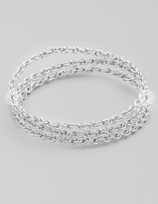 Chain Bangle Set