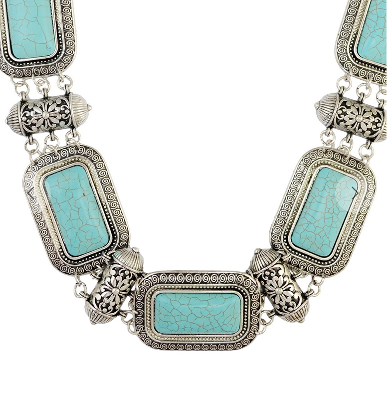 Rectangle Turquoise Waist Chain