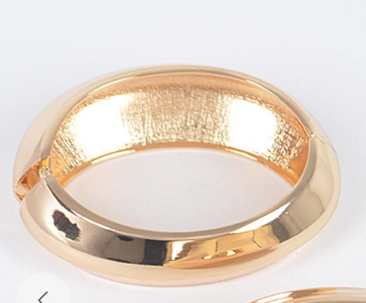 Wide Metal Bangle