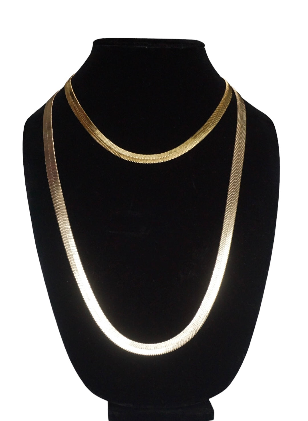 Long Herringbone Necklace